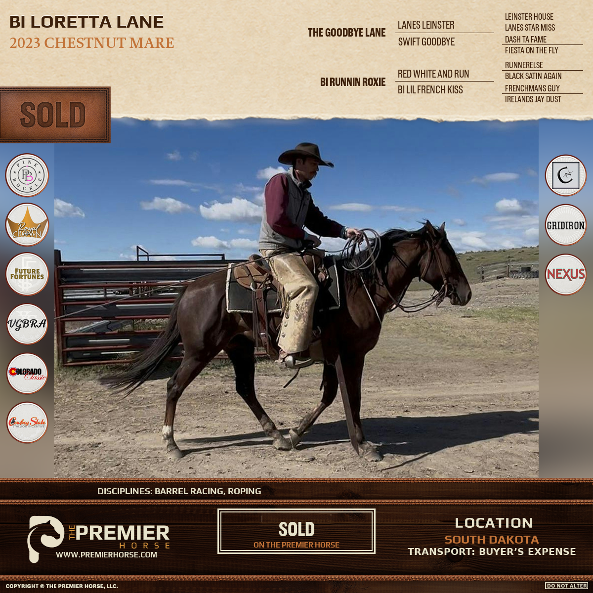 Bi Loretta Lane sold advertisement