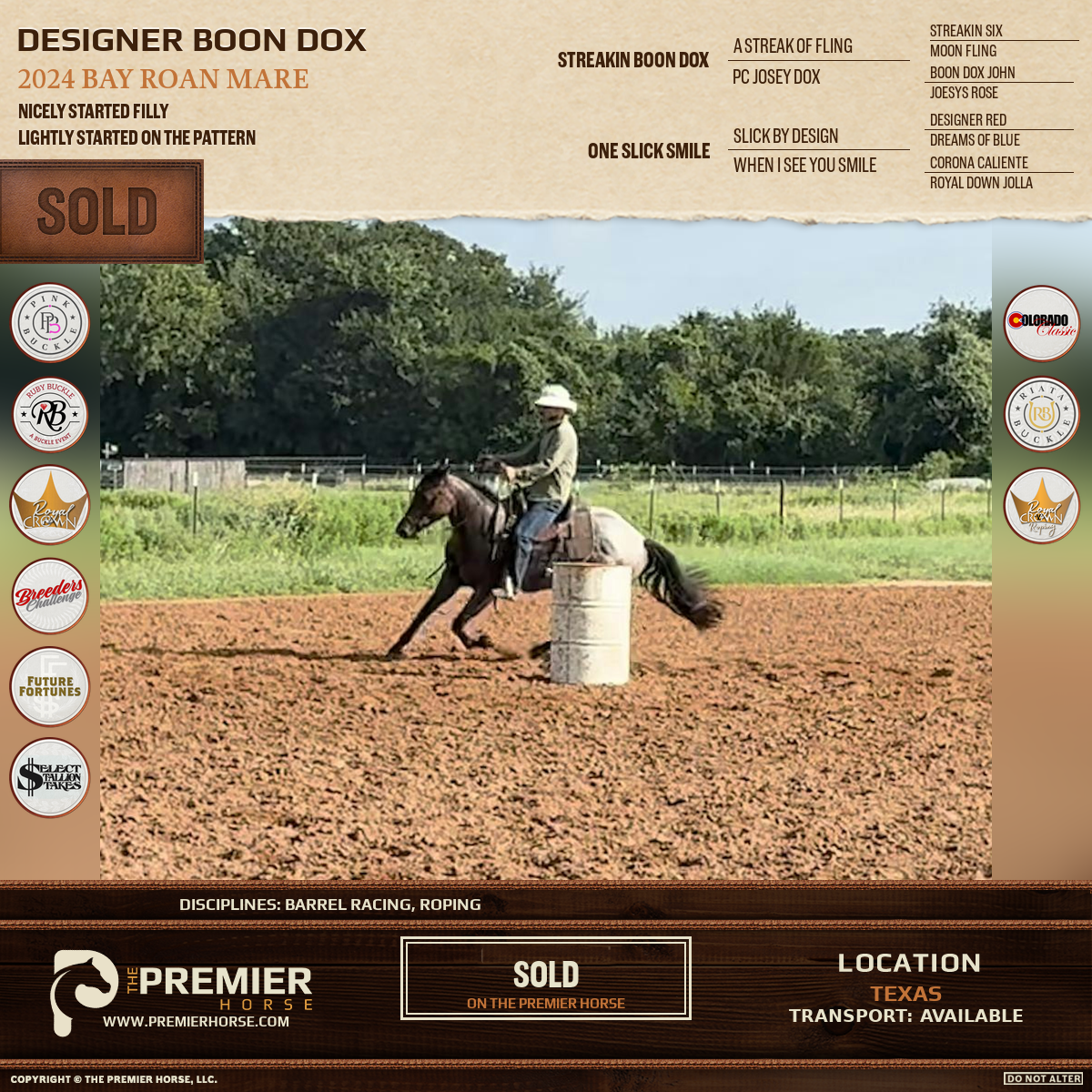 Designer Boon Dox sold advertisement
