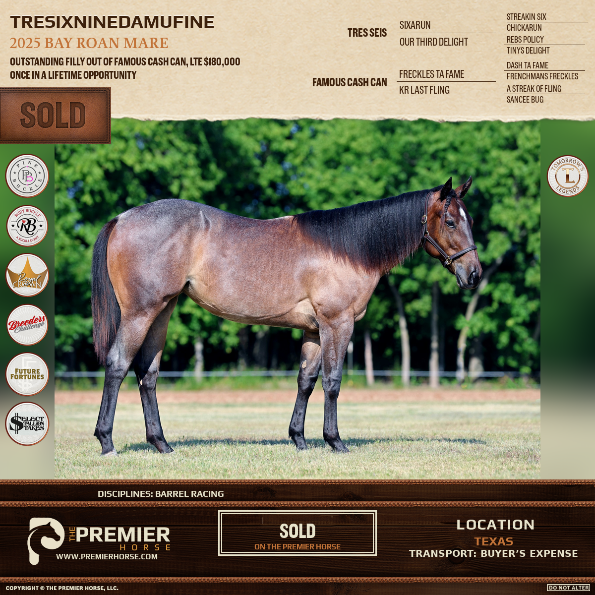 Tresixninedamufine sold advertisement