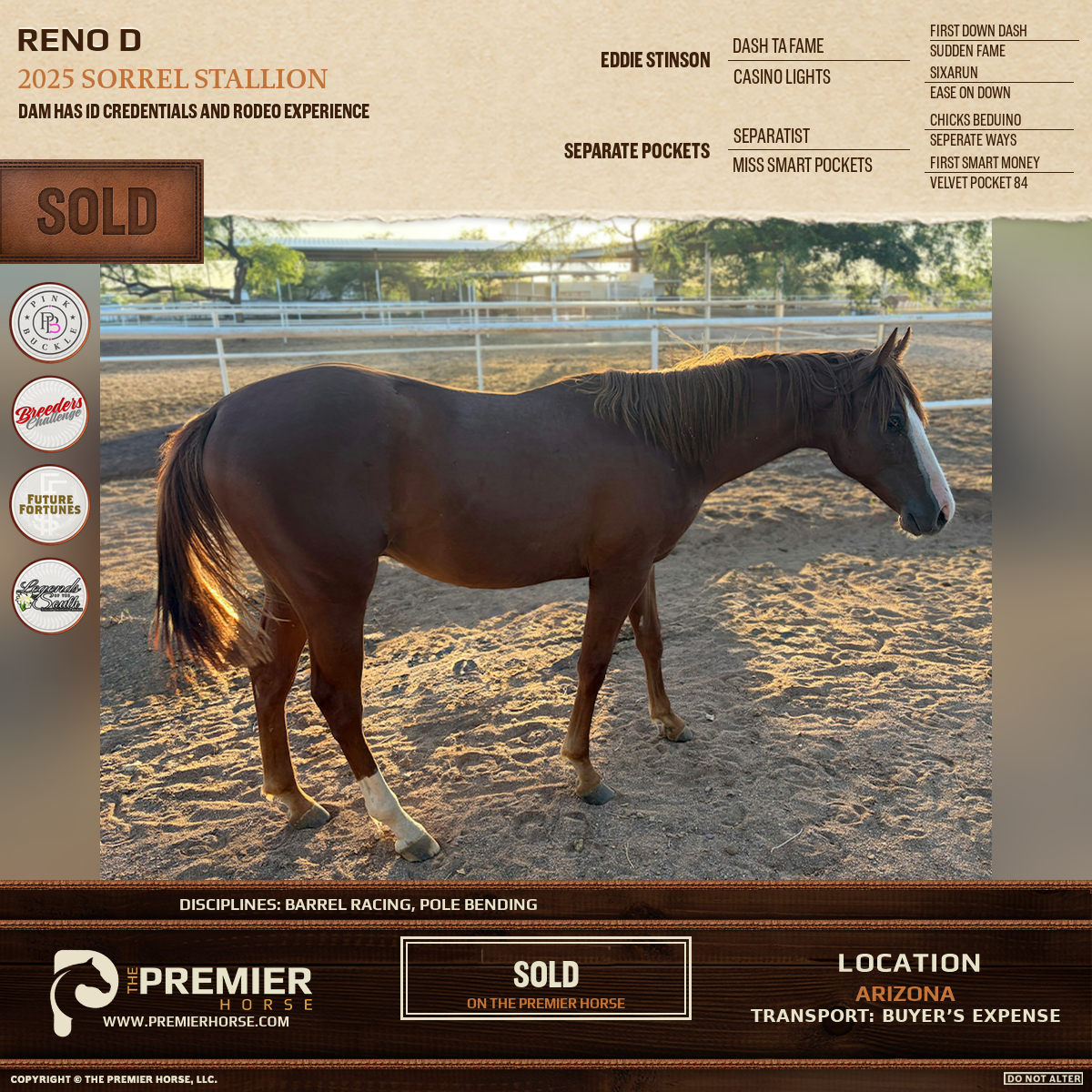 Reno D sold advertisement
