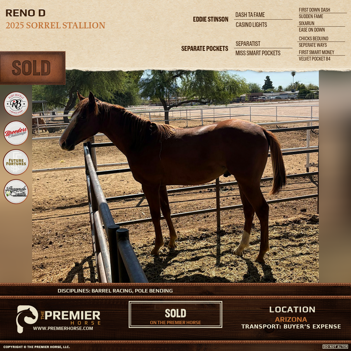 Reno D sold advertisement