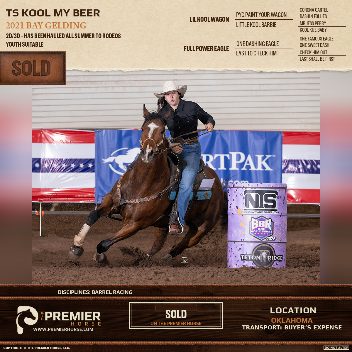 TS Kool My Beer sold advertisement